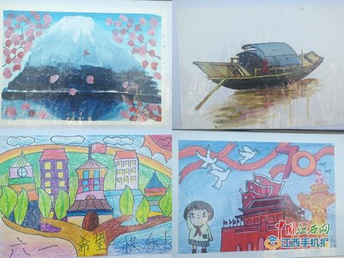 湖口县第四小学第二届校园文化艺术节书法、绘画作品展